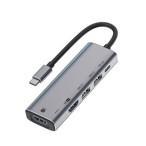Hub <span class=keywords><strong>USB</strong></span> C con Doble HDMI 4K 60Hz, Estación de Acoplamiento Multipuerto con Carga Rápida PD 3.0, Adaptador Tipo C para Dos Monitores, para Laptop MacBook - Product Image 1