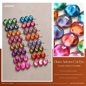 JTING Now Trend 16 colors Glass Aurora Cat Eye Gel Collection 3D Cat Eye Gel polish <b>set</b> Hema/TPO Free OEM Aurora Gel <b>Nail</b> Polish - Product Image 4