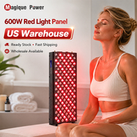 Panneau de luminothérapie infrarouge LED professionnel 660nm 850nm 940nm pour soulagement de la douleur, en stock aux États-Unis, vente en gros