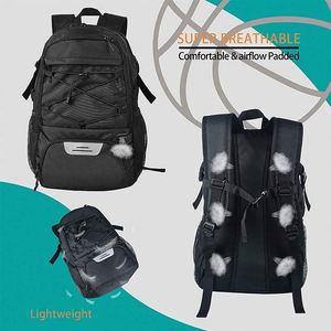 Muestra Gratis, Mochila Grande para Baloncesto, Mochila Personalizada para Fútbol con Compartimento para Balón, Mochila para Fútbol - Product Image 4