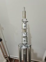 Wellmaking-Support de lampe de photographie en acier inoxydable, trépied à ressort rembourré de 9,2 pieds/280cm, pour boîte à lumière de studio