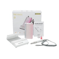 Perceuse à ongles sans fil portable, 35000 tr/min, faible bruit, polisseuse électrique rechargeable avec station de charge spéciale