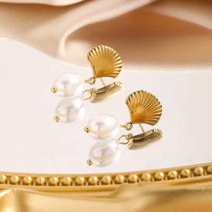 Bijoux de mode modernes, plaqué or véritable 18 carats, acier inoxydable 304, ensemble minimaliste étoile étoile de mer géométrique pour femmes, à porter au quotidien - Product Image 4