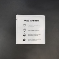 Kantong Filter Kopi Mini Anti Lembab Custom Cetak Grosir, Kantong Luar Segel 3 Sisi, Pouch Datar untuk Perjalanan