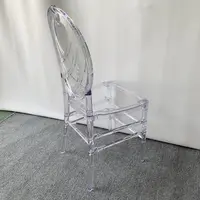 Düğün plastik polikarbonat Tiffany reçine Chiavari kiralama akrilik hayalet sandalyeler Crystal Clear şeffaf