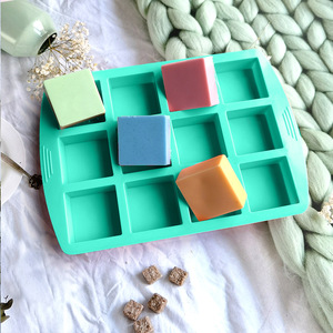 Square Silicone Mold 15 Cavity For Chocolate Cake Soap Candle DIY Baking Molds - Product Image 3