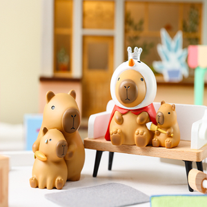 Serie Capybara Caja ciega original Figuras coleccionables adorables Diseños únicos Elementos sorpresa Hobby favorito de los entusiastas - Product Image 4
