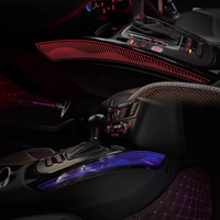 SJC Auto LED Éclairage Ambiant pour Audi A5 2010-2016 Modèles 64 couleurs Dynamic Symphony Saddle Ambient Lighting Kit Accessoires de voiture