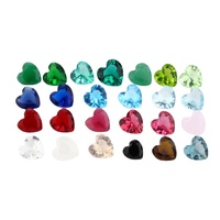 Großhandel Synthetische Laborgezüchtete Facettierte Herzförmige Achat-Cabochons in Verschiedenen Farben Direkter Hersteller