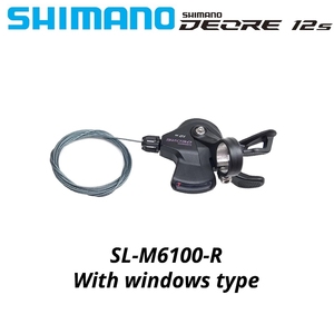 SHIMANO-palanca de cambios DEORE M6100 12 s, <span class=keywords><strong>desviador</strong></span> trasero SL M6100 RD M6100 SGS, 12 velocidades, interruptor básico de palanca de cambios de <span class=keywords><strong>12V</strong></span>, M7100 M8100 - Product Image 4