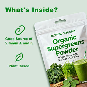 Adaptogen витамин минеральный суперпродукт зеленый порошок супер Зеленый сок порошок Органическая смесь грибов травы Пробиотики - Product Image 3