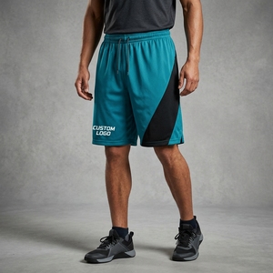Pantalones Cortos de Baloncesto para Hombre al por Mayor, Personalizados con Logotipo Frontal, Cintura Elástica, Transpirables, con Franja Lateral, 100% Poliéster, Casuales - Product Image 4