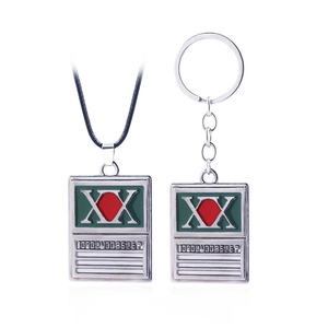 Anime <span class=keywords><strong>Hunter</strong></span> X <span class=keywords><strong>Hunter</strong></span> licencia TARJETA DE Metal Cosplay Hisoka Kurapika Killua Zoldyck tarjetas etiqueta llavero - Product Image 1