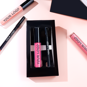 ชุดลิปสติกลิปไลเนอร์แบบด้านติดทนนานหลายสีติดฉลากส่วนตัวดีไซน์ใหม่เครื่องสำอางลิปสติกลิปสติกลิปไลเนอร์ - Product Image 5