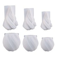 Moule en silicone rotatif pour bougies, style tibétain, pour gâteaux et articles décoratifs, vente en gros transfrontalière directe usine, DIY