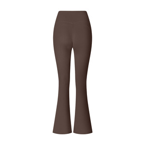 Pantalon moulant de sport micro-évasé à taille haute pour femmes européennes et américaines pour l'automne et l'hiver Nouveaux leggings évasés transfrontaliers - Product Image 5