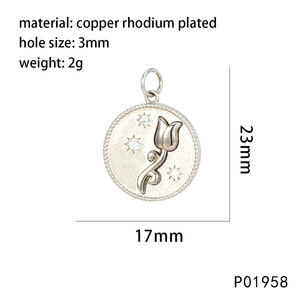 Ensemble de breloques romantiques plaquées or de qualité supérieure, pendentifs flocon de neige, rose, cœur, lèvres pour la création de colliers et bracelets de style japonais - Product Image 6