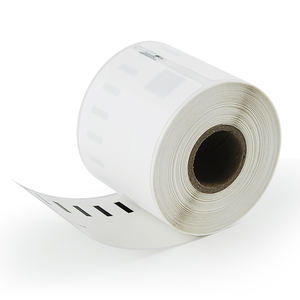 2-1/4" X 300' White Color <strong>DYMO</strong> Compatible 57mm X 91m Continuous Thermal Receipt Paper Rolls Tape <strong>Labels</strong> 30270 - Product Image 4