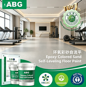 Vernice Epossidica Autolivellante a Bassa Saturazione <span class=keywords><strong>con</strong></span> Sabbia Colorata e Finitura Opaca Morbida, Rivestimento Decorativo Silenzioso per Pavimenti in Resina Epossidica - Product Image 1