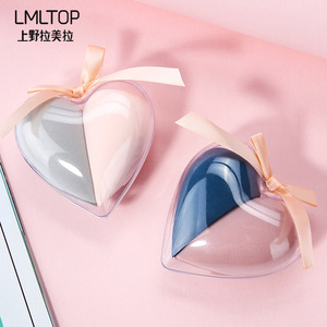 Lmltop Éponge de maquillage en forme de cœur, lot de 2, polyuréthane hydrophile, pour tous types de peau, éponge de beauté A80178 - Product Image 5