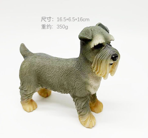 Çocuk reçine el sanatları-çiçek desen Pet modeli sınır ötesi simülasyon bilişsel shar-pei <span class=keywords><strong>Schnauzer</strong></span> Boxer köpek heykelcik - Product Image 6