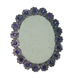 Zinc Alloy Rhinestones Inlaid <b>Picture</b> <b>Frame</b> for Bedroom Wall Table Photo Holder square Hot Selling Standard Size - Product Image 3