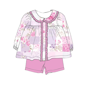 Conjunto Casual de Dos Piezas para Niñas al por Mayor, Conjuntos de Ropa para Niñas de Alta Calidad, Cómodos <span class=keywords><strong>y</strong></span> Bonitos, Rope De Nia - Product Image 2