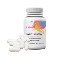 Greenpie Capsules Prénatales Essentielles Acide Folique Multivitamines Multiminéraux Choline Femmes Enceintes Allaitantes OEM Marque Privée