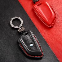 Étui de protection pour clé de voiture en cuir véritable fait main pour BMW E46 M5 M6 F20 3 GT3 GT5 1 3 5 Series