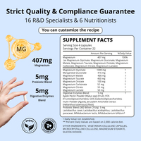 OEM ODM Marque Privée – Complexe de Magnésium 8-en-1 en Capsules Végétaliennes – Soutient la Santé Musculaire, Nerveuse, Osseuse et Intestinale – Complément Alimentaire