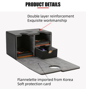    Boîte de rangement pour cartes en cuir PU 160+ avec fermeture magnétique pour Pok Mond TCG CCG LCG, étui de rangement pour cartes à collectionner de qualité supérieure - Product Image 4