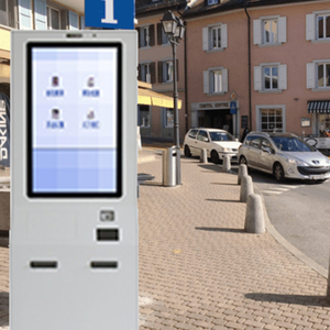 Kiosque de paiement tactile capacitif 10 points pour commande en libre-service, extérieur, sur pied, avec impression de tickets SDK et paiement en espèces - Product Image 2