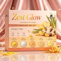 Kit de spa pour les pieds à bulles détoxifiantes entièrement personnalisable, 5 étapes, cristaux détoxifiants, activateur, gommage, masque, lotion, ensemble de pédicure pour les soins des ongles