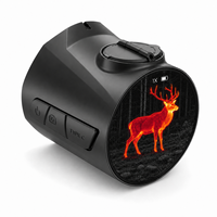 Mini-caméra thermique ronde ODM 256x192 avec batterie rechargeable et écran tactile pour projets et fournisseurs d'optiques extérieures personnalisées