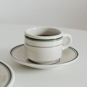 Tasse à café arabe en céramique 6.8 oz couleur minimaliste ensemble tasse et plat cadeaux <span class=keywords><strong>de</strong></span> fête d'affaires - Product Image 2