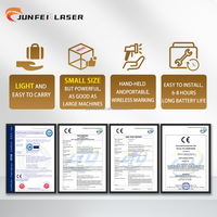 Machine de gravure laser CNC portable JUNFEI, haute productivité, refroidie par air, pour marquage de métal, pneus et résine (compatible DXF/PLT)