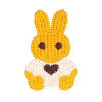 Nouveaux patchs brodés en laine mignonne patchs de lapin de dessin animé coloré pour sacs et vêtements accessoire de tissu en feutre à coudre