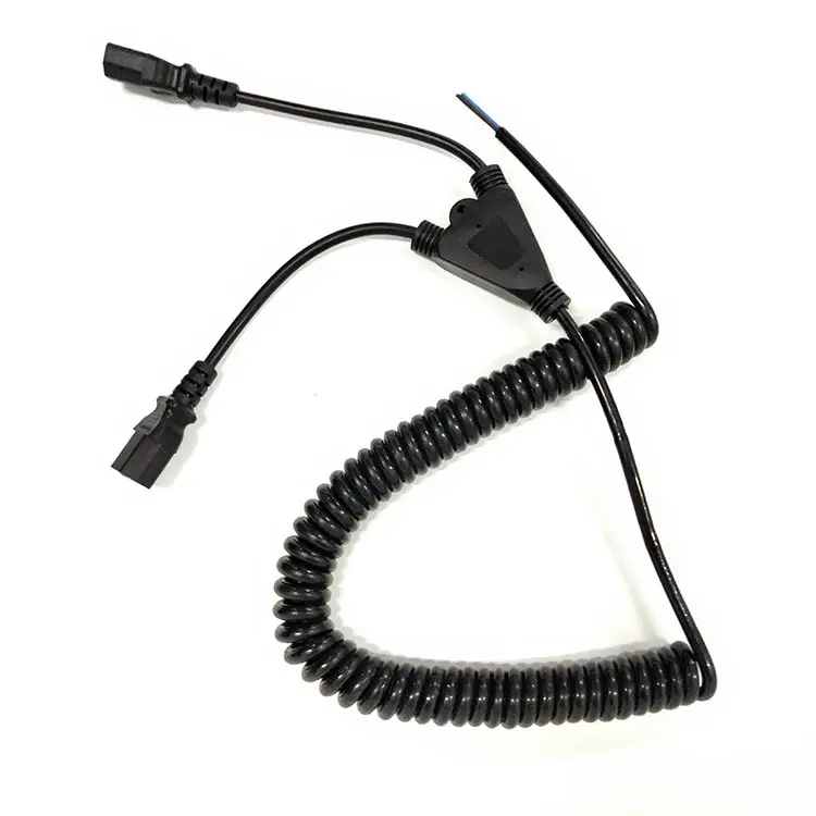 Kabel Koil Kawat Listrik, Kabel Fleksibel Spiral Pegas USB 3 4 6 7 Pin Mirco