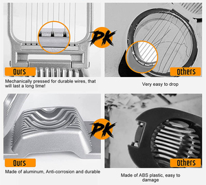 Egg Slicer for Hard Boiled Stainless Steel <b>Wire</b> Egg Slicer Dishwasher Safe for Egg Strawberry <b>Soft</b> Fruit - Product Image 5