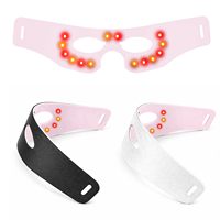 Masque oculaire LED sans fil léger personnalisable OEM/ODM rouge et jaune Meetu pour les soins oculaires à domicile