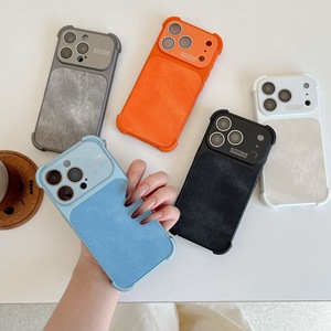 Coque de téléphone tendance haut de gamme en TPU et denim, couleur unie, anti-chute avec protection des coins pour <span class=keywords><strong>iPhone</strong></span> 17 Air 16 15 <span class=keywords><strong>Pro</strong></span> <span class=keywords><strong>Max</strong></span> - Product Image 2