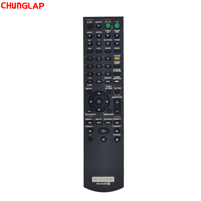 For Audio Amplifier Remote Control RM-AAU023 Fixed Code Anti Shock 4 Buttons for TV