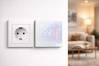 Termostato Inteligente LED de Pared AC601 para Calefacción por Suelo Radiante con Programación Semanal y Conectividad WiFi