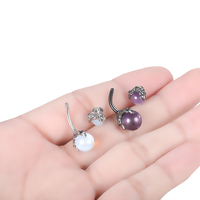 Anneau de ventre en acier chirurgical griffe tenant des anneaux de nombril 14G piercing de ventre Double bijou anneau de nombril bijoux de corps