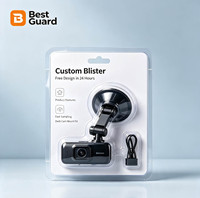Emballage de vente au détail personnalisé en blister pour caméra embarquée de voiture, blister transparent en PET pour l'affichage d'accessoires électroniques de véhicule