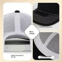 Gorra Trucker Deportiva Unisex de 5 Paneles con Malla y Bordado Moderno, Impresión Puff, Logotipo Personalizado, para Regalo Corporativo, para Todas las Estaciones