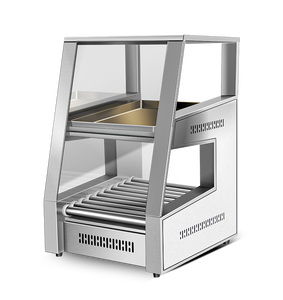 Commercio all'ingrosso due strati di salsiccia griglia Hot Dog calda macchina <span class=keywords><strong>Hamburger</strong></span> più caldo Display commerciale Hot Dog macchina a vapore - Product Image 1
