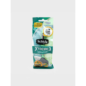 Schick Extreme Triple Blade Razor Maquinilla de afeitar desechable de alta calidad Cuchillas de acero inoxidable Mango reemplazable para cara Cuerpo Bikini - Product Image 1