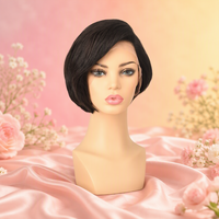 Perruque courte afro en cheveux humains brésiliens Remy, coupe pixie 13*4*1, pour femmes noires