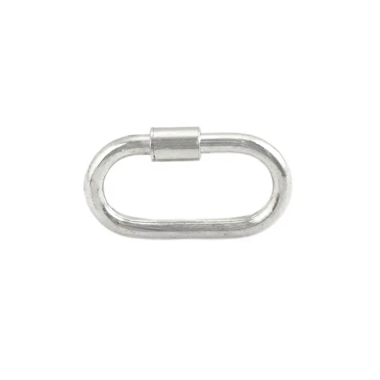 925 Sterling Silver Oval Twist Charms Lock Carabiner Screw Clasp For Jewelry Chain Bracelet Necklace Making Findings   Component